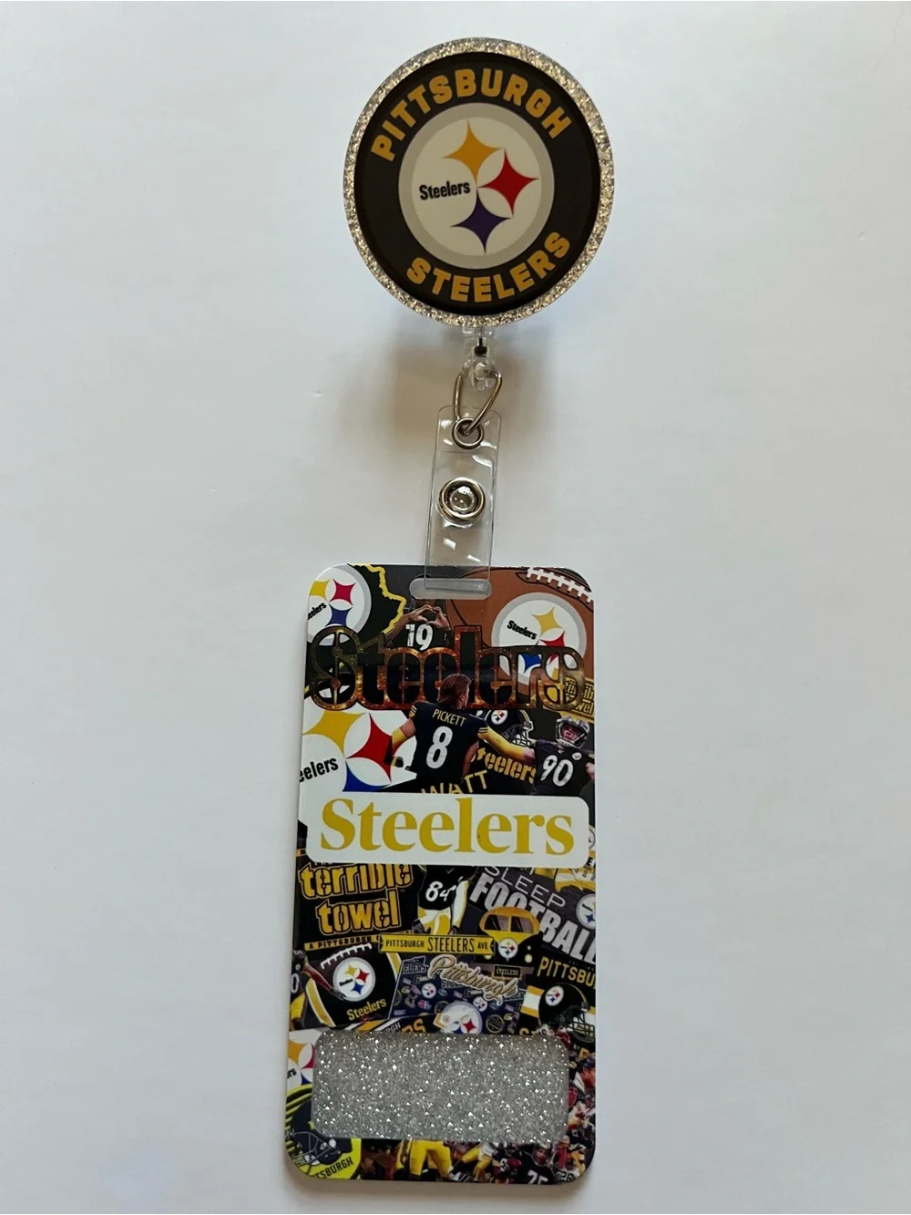 Pittsburgh Steelers Badge Reel & Badge Buddy Set